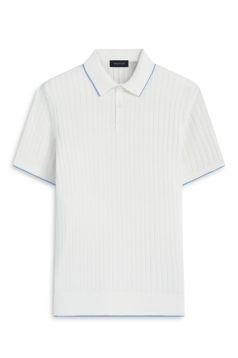 Ribbed Polo Sweater, Alternate, color, CHALK