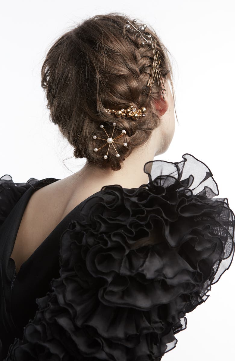 LELET NY Antique Crystal Clip, Alternate, color,