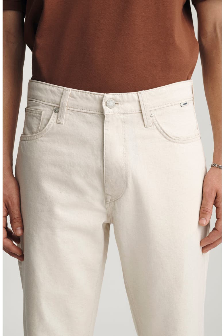 Marlon Relaxed Straight Leg Cotton & Linen Jeans, Alternate, color, ECRU LINEN DENIM