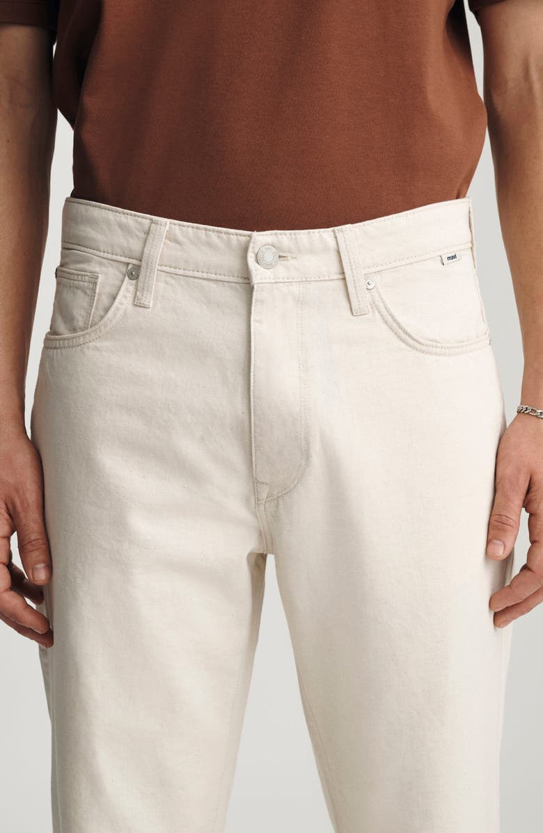 Mavi Jeans Marlon Relaxed Straight Leg Cotton & Linen Jeans, Alternate, color, Ecru Linen Denim