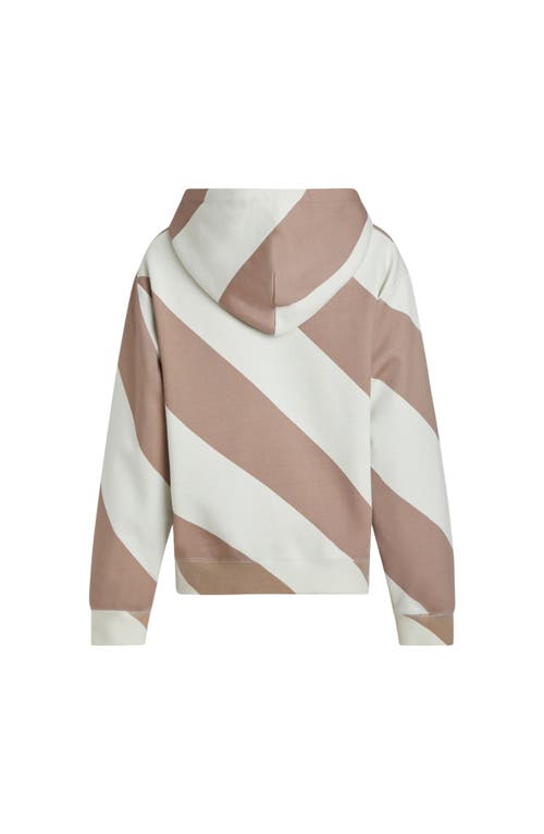 Cynthia Rowley Drew Striped Hoodie In Neutral