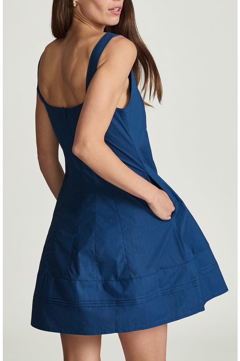 Peony Fit & Flare Minidress, Alternate, color, NAVY PEONY