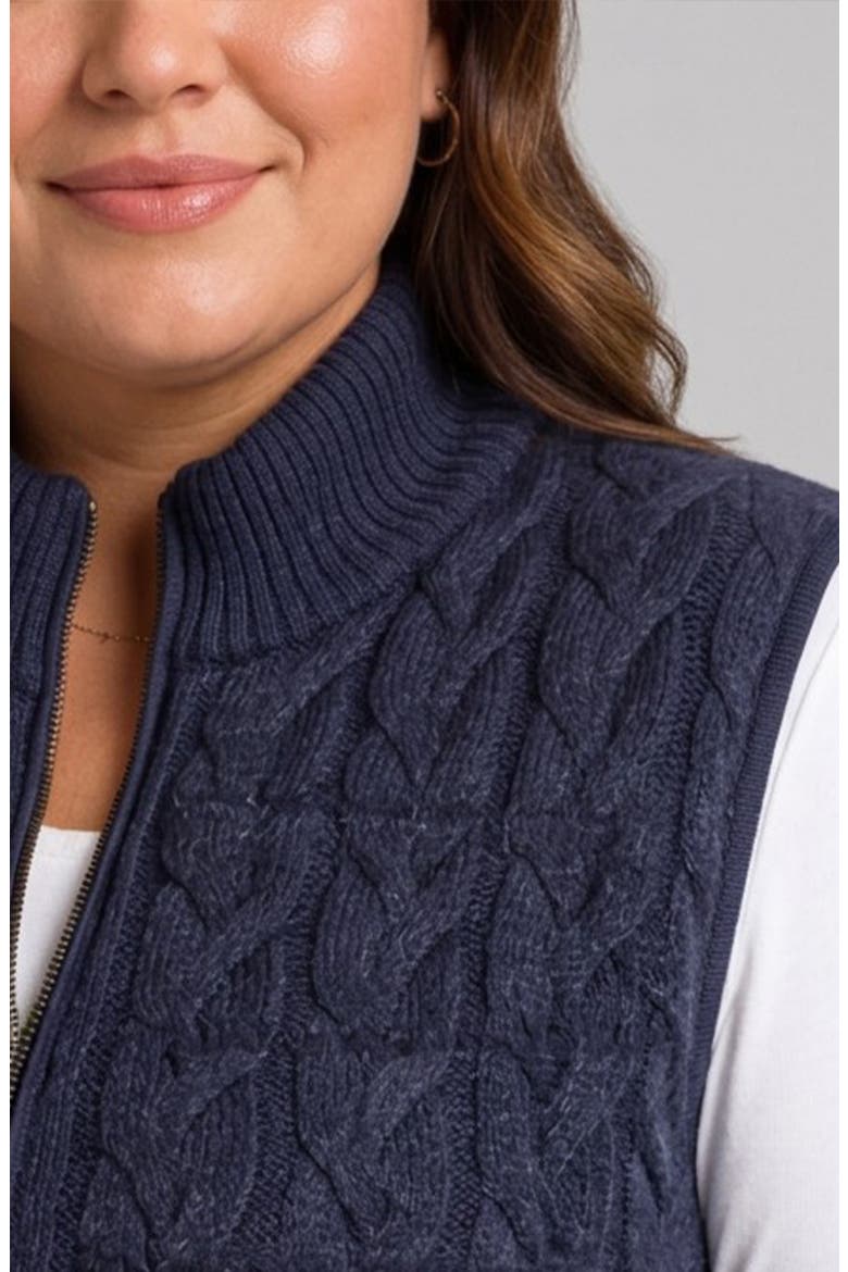 Reversible Quilted Vest, Alternate, color, HEATHER NAVY