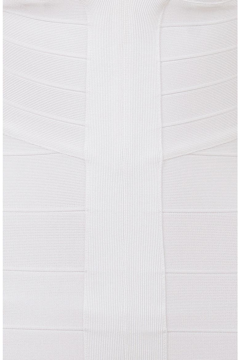 The Contour Halter Neck Bandage Minidress, Alternate, color, WHITE