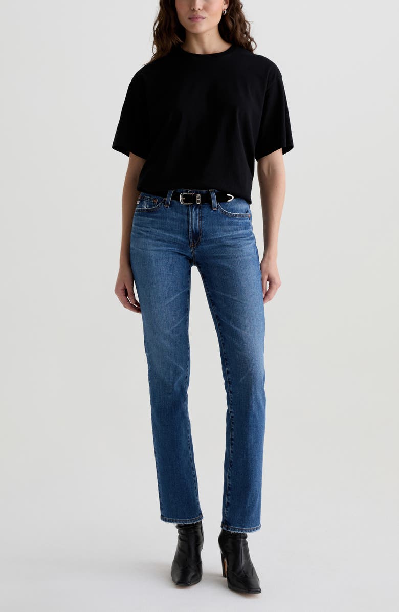 AG Sandra Low Rise Slim Straight Leg Jeans, Alternate, color, 15 Years Prague