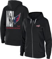 WEAR by Erin Andrews Women's WEAR by Erin Andrews Black Washington Capitals Sponge Fleece Full-Zip Hoodie