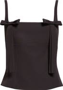 Sandy Liang Amelie Bow Detail Tank