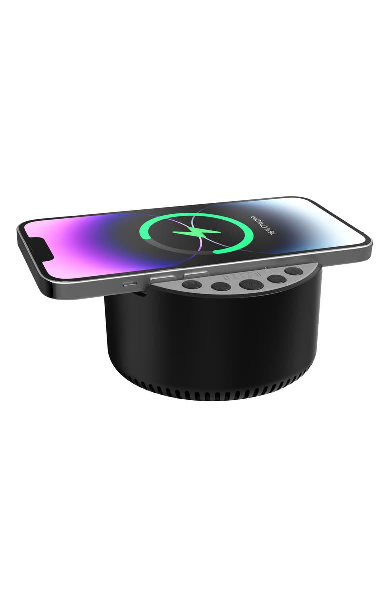 Innovibe 3-In-1 Bluetooth<sup>®</sup> Speaker, Sound Machine & Wireless Charger, Alternate, color, Black