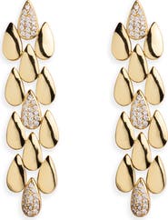ARGENTO VIVO Puzzle Cubic Zirconia Linear Drop Earrings