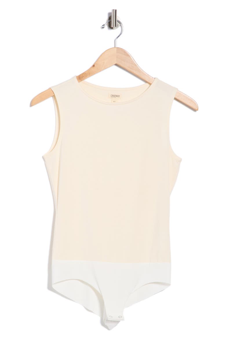 Amia Sleeveless Bodysuit, Alternate, color, VINTAGE WHITE