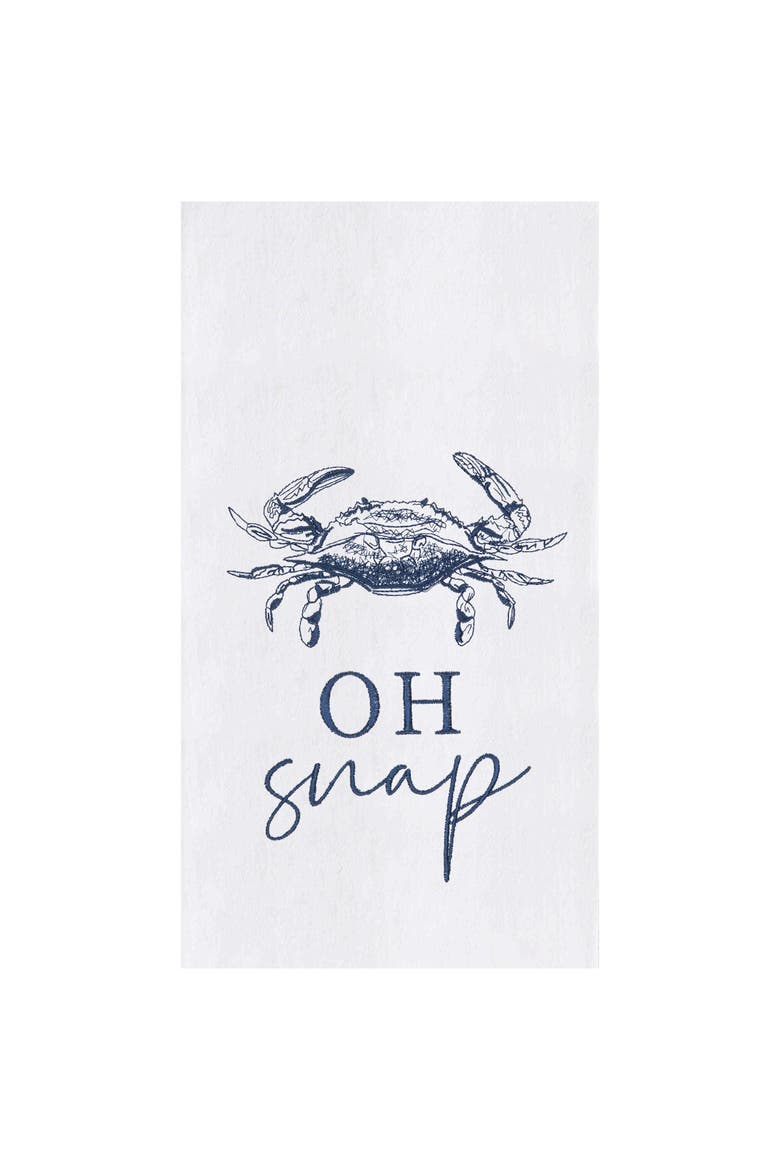 Oh Snap Crab Towel, Main, color, Blue