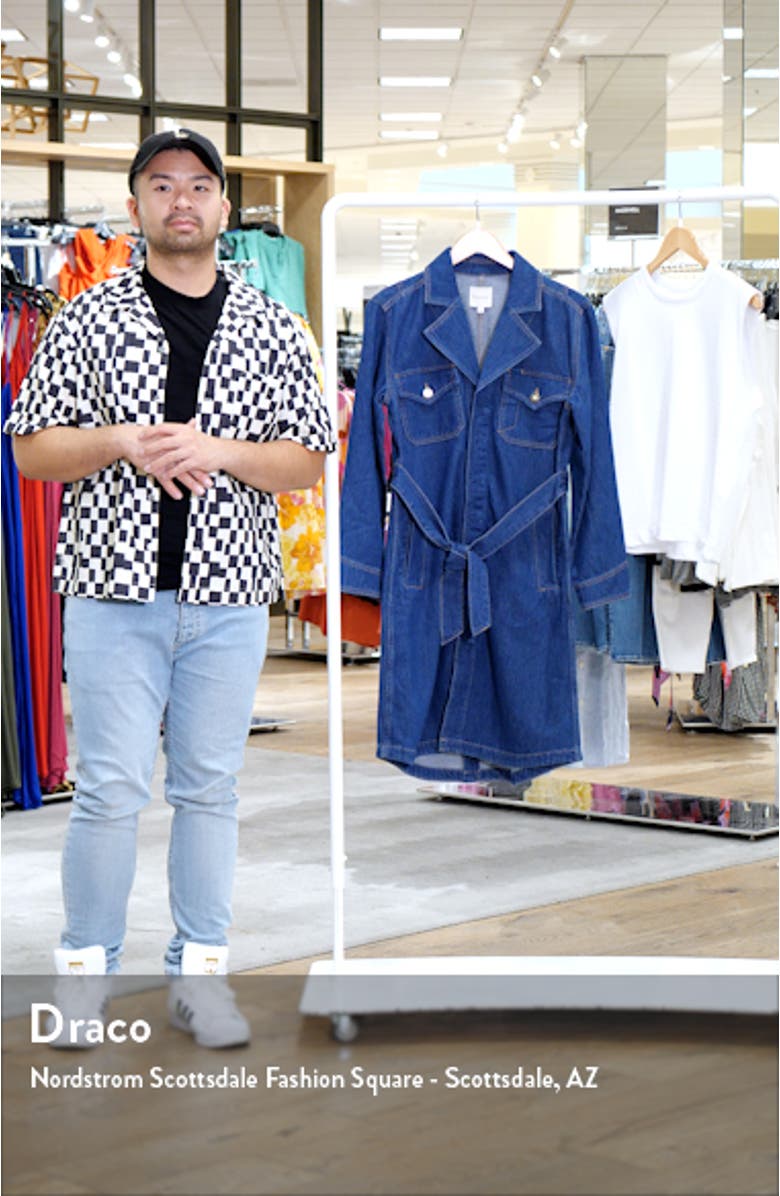 The Boulevard Denim Trench Wrap Coat, sales video thumbnail