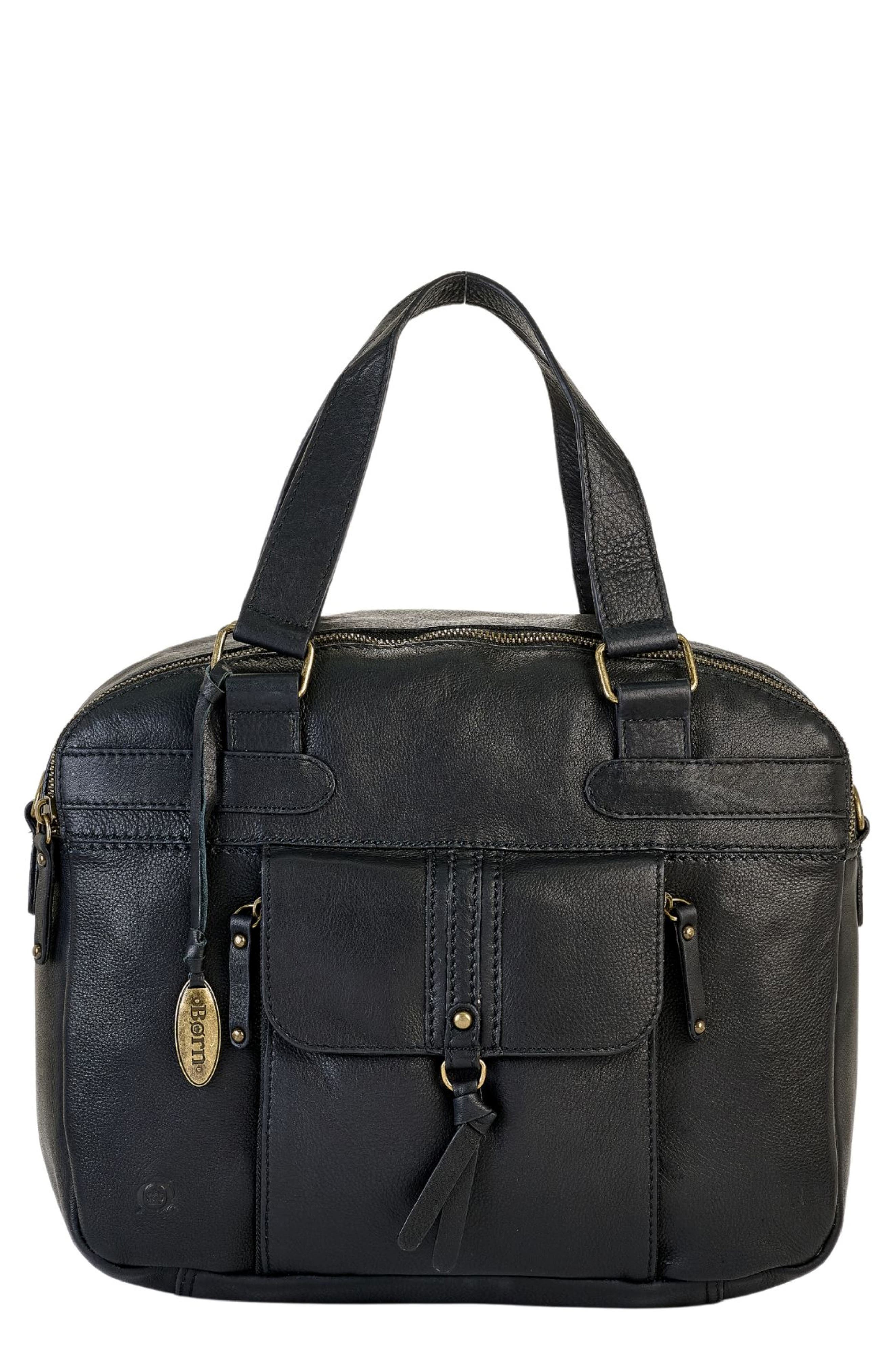 Børn Large Leather Organizer Satchel