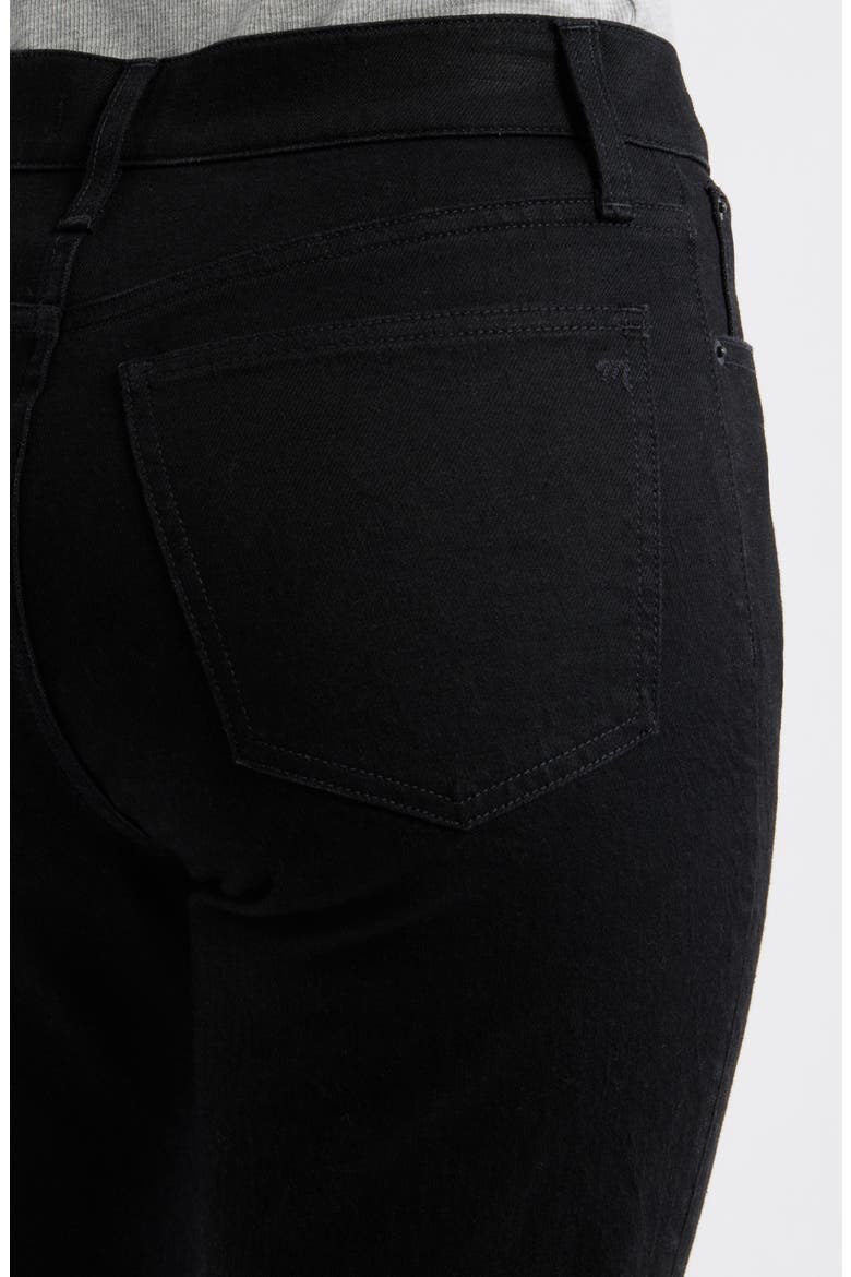 The Longline Straight Leg Jeans, Alternate, color, CLEAN BLACK WASH