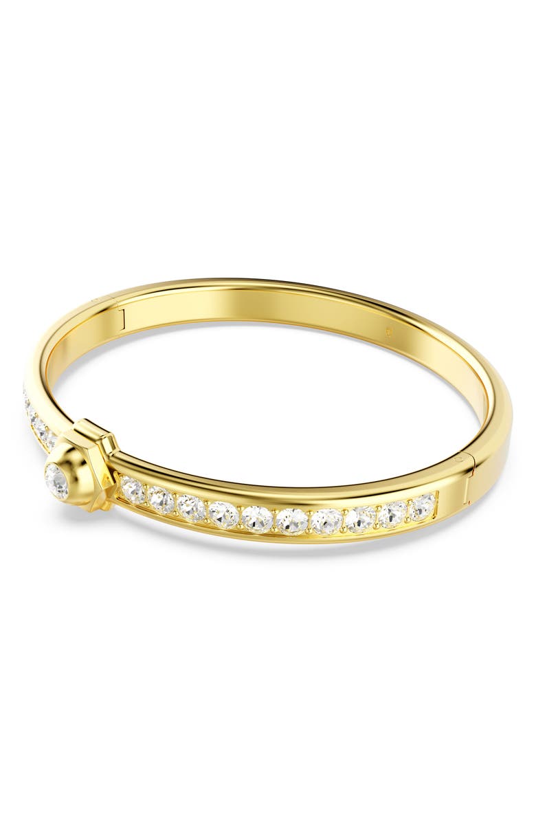 Swarovski Numina Bangle, Alternate, color, White/ Gold