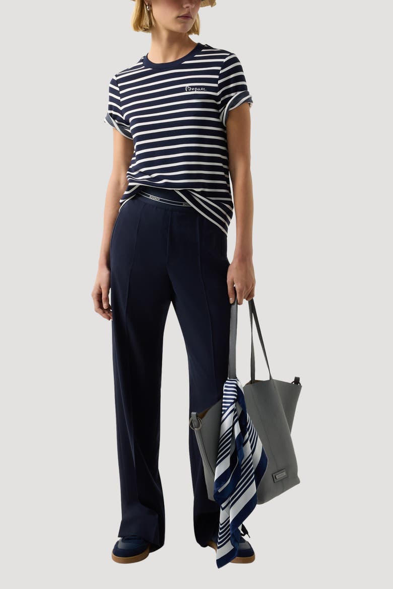 T-Shirt Rachel, Alternate, color, Navy blue/off-white