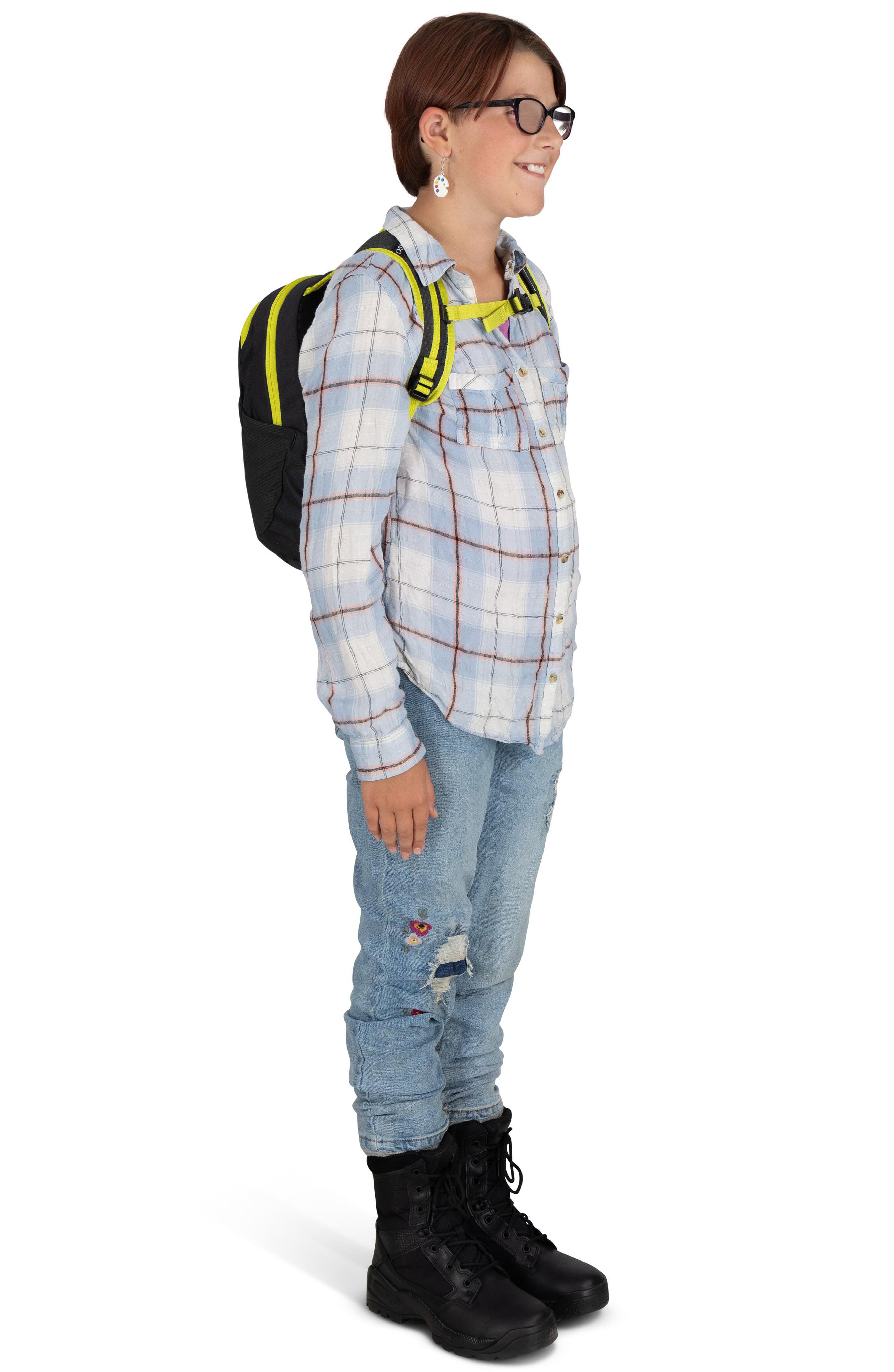 Osprey Kids
 Daylite<sup
™</sup
 Jr. Water Repellent Backpack, Alternate, color, Black-Lemongrass