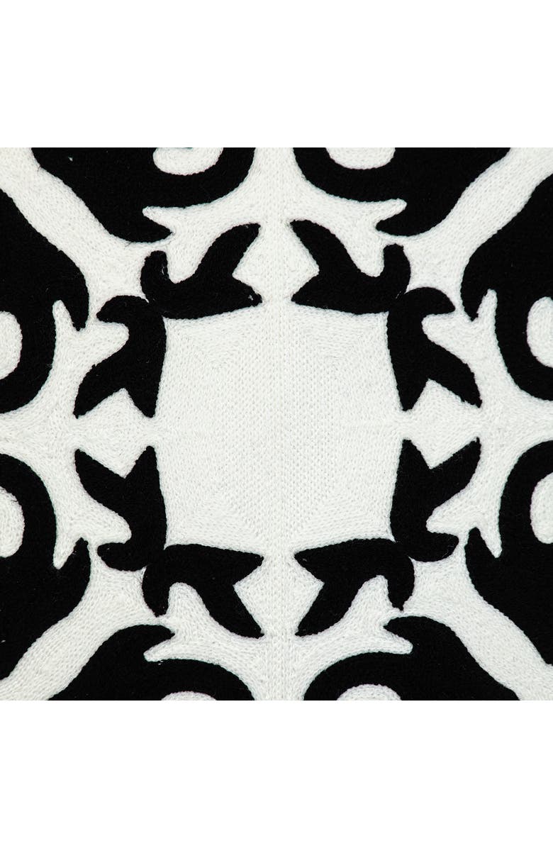 PARKLAND COLLECTION Ceti Embroidered Throw Pillow, Alternate, color, Black