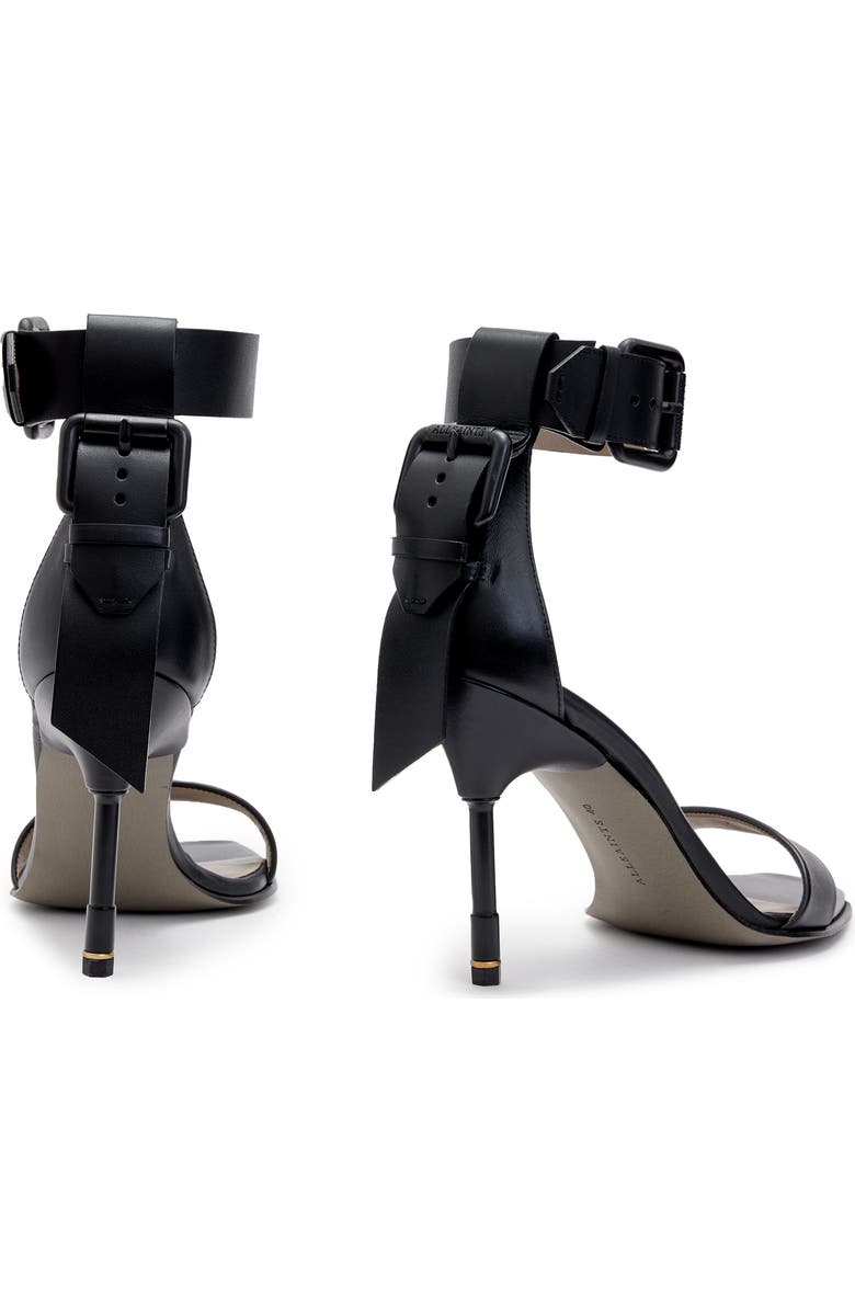 AllSaints Noir Ankle Strap Sandal, Alternate, color,