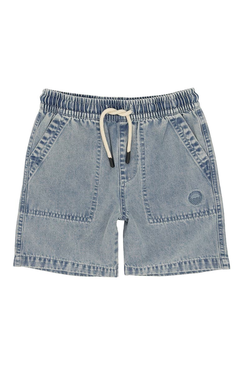 Kids' Cruz Pull-On Denim Shorts, Main, color, WASHED INDIGO