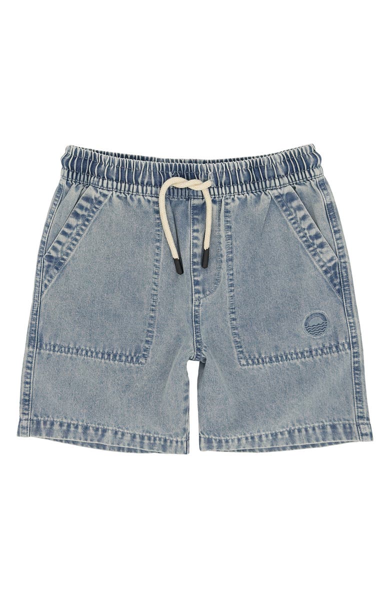 Feather 4 Arrow Kids' Cruz Pull-On Denim Shorts, Main, color, Washed Indigo