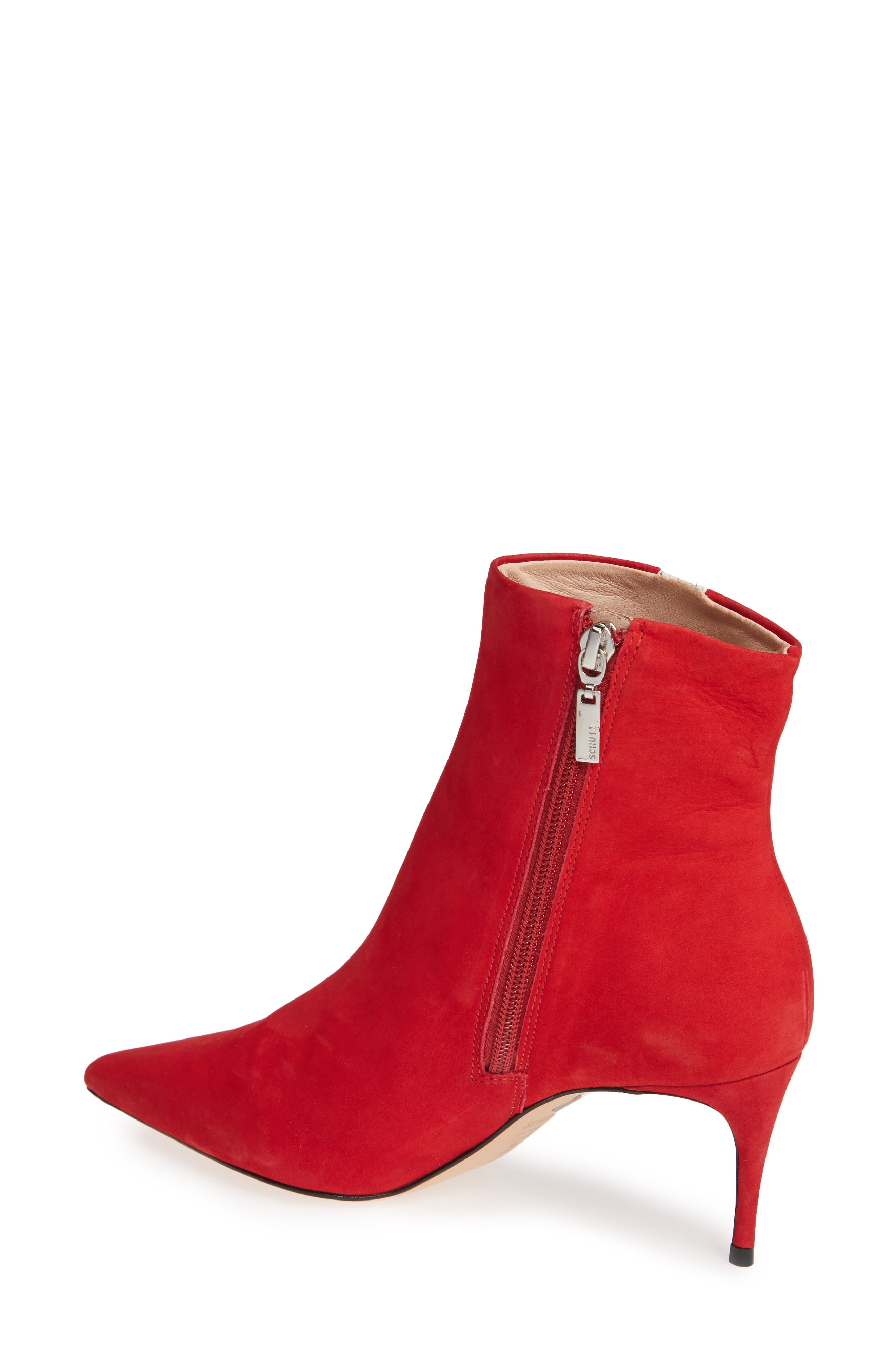 Adrien Bootie, Alternate, color, CLUB RED/ WHITE LEATHER