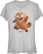 Hoppers Junior's Hoppers Happy Mabel Jump Graphic T-Shirt