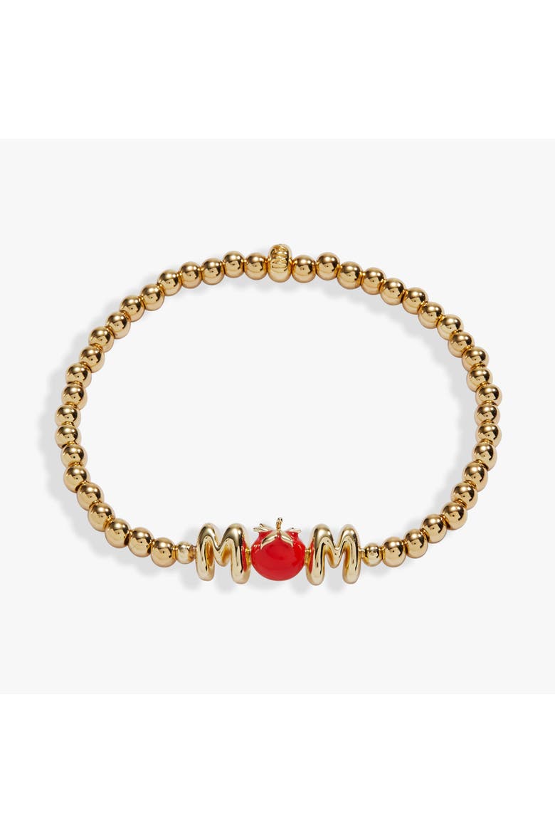 Farmers' Market 'Mom' Stretch Bracelet, Main, color, Gold