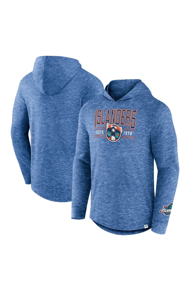 FANATICS Men's Fanatics Heather Royal New York Islanders Slub Pullover Hoodie, Main, color, Heather Royal