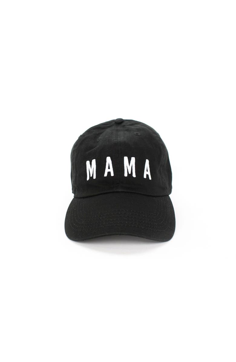 Rey To Z Mama Baseball Hat, Main, color, Black