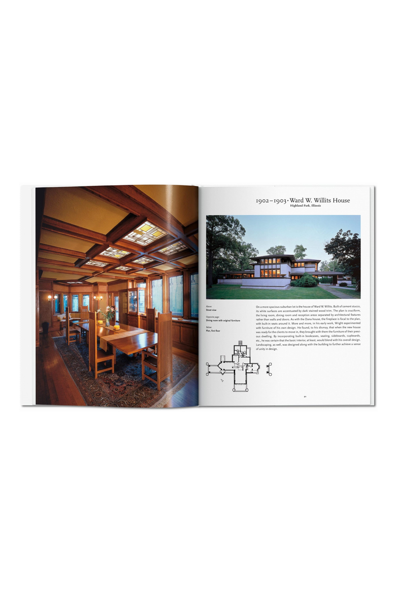 F L Wright Book, Alternate, color, White