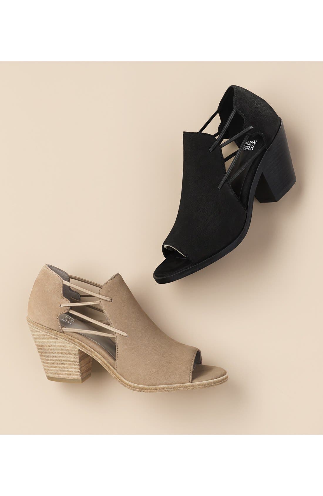 Eileen Fisher Nikki Peep Toe Sandal, Alternate, color, 