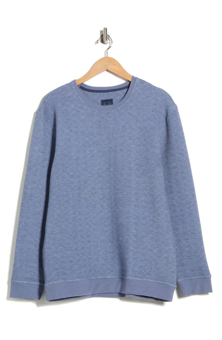 Majestic International Diamond Long Sleeve Knit T-Shirt, Main, color, Eclipse Blue