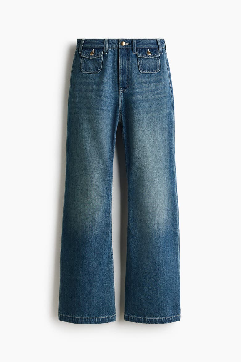Wide High Jeans, Alternate, color, Denim blue
