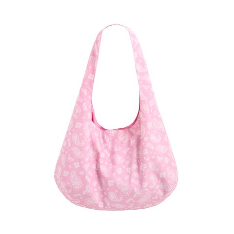 "Paisley" Cotton Hobo Shoulder Bag