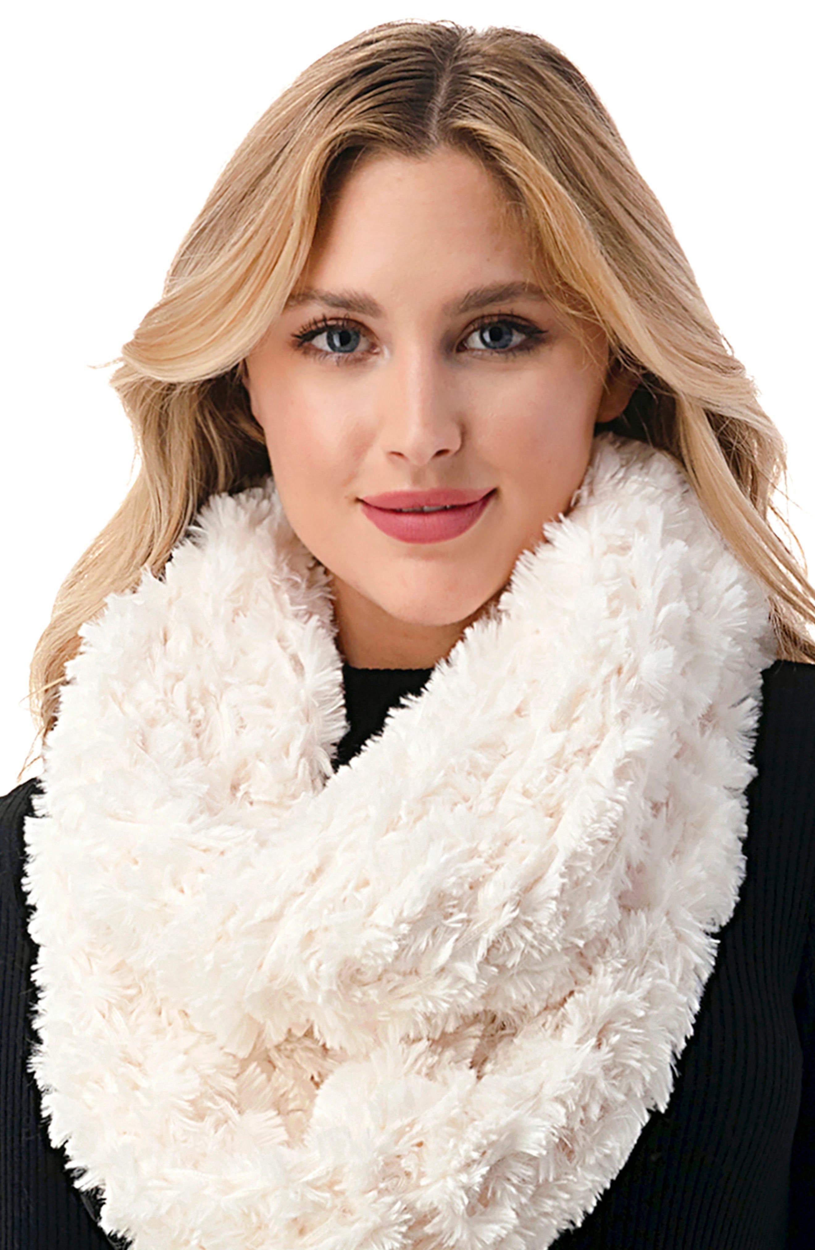 MARCUS ADLER Faux Fur Infinity Scarf