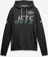 Nike Men's Nike Black New York Jets Sideline Standard Issue Top Prospect Dri-FIT Hoodie