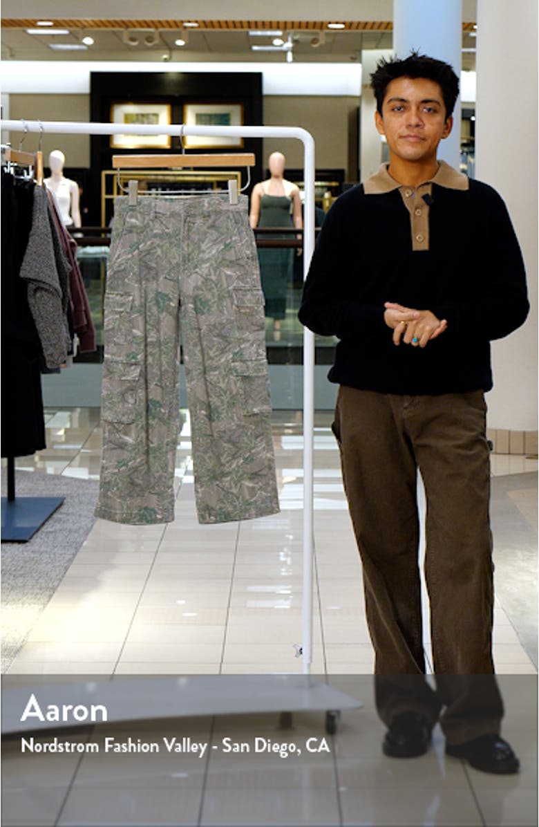 Kids' Camo Baggy Cotton Cargo Pants, sales video thumbnail