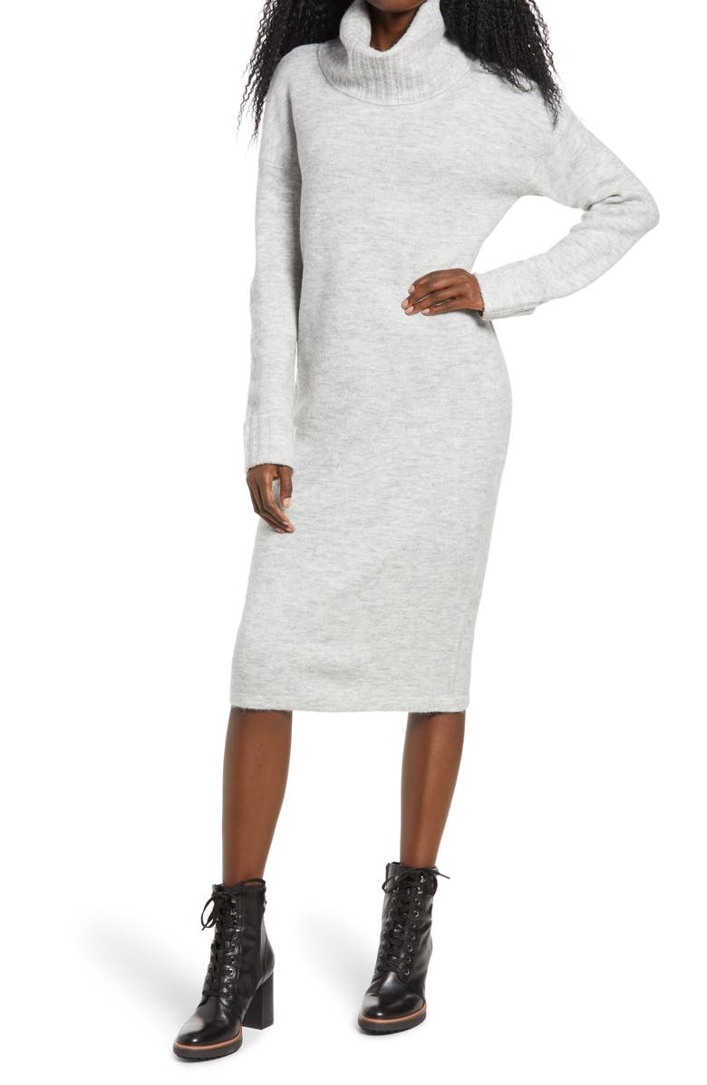 VERO MODA Gaiva Turtleneck Long Sleeve Sweater Dress | Nordstromrack