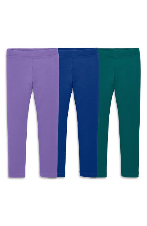 Kids' 3-Pack Stretch Cotton Leggings