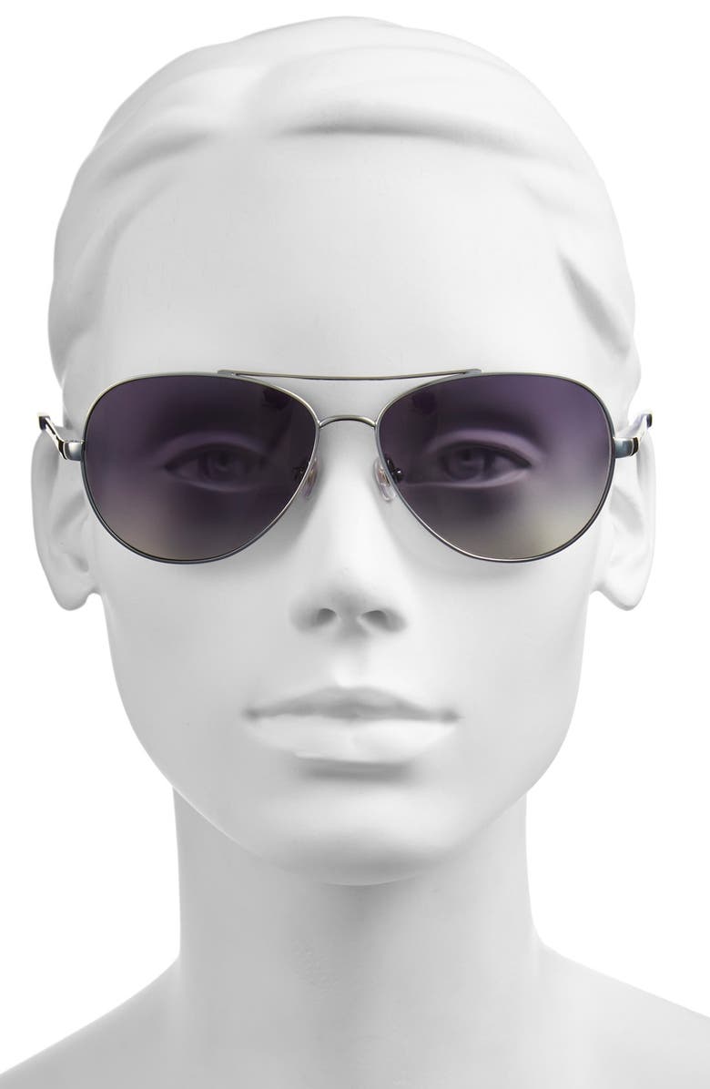 Kate Spade New York 'avaline' 58mm polarized aviator sunglasses, Alternate, color, 