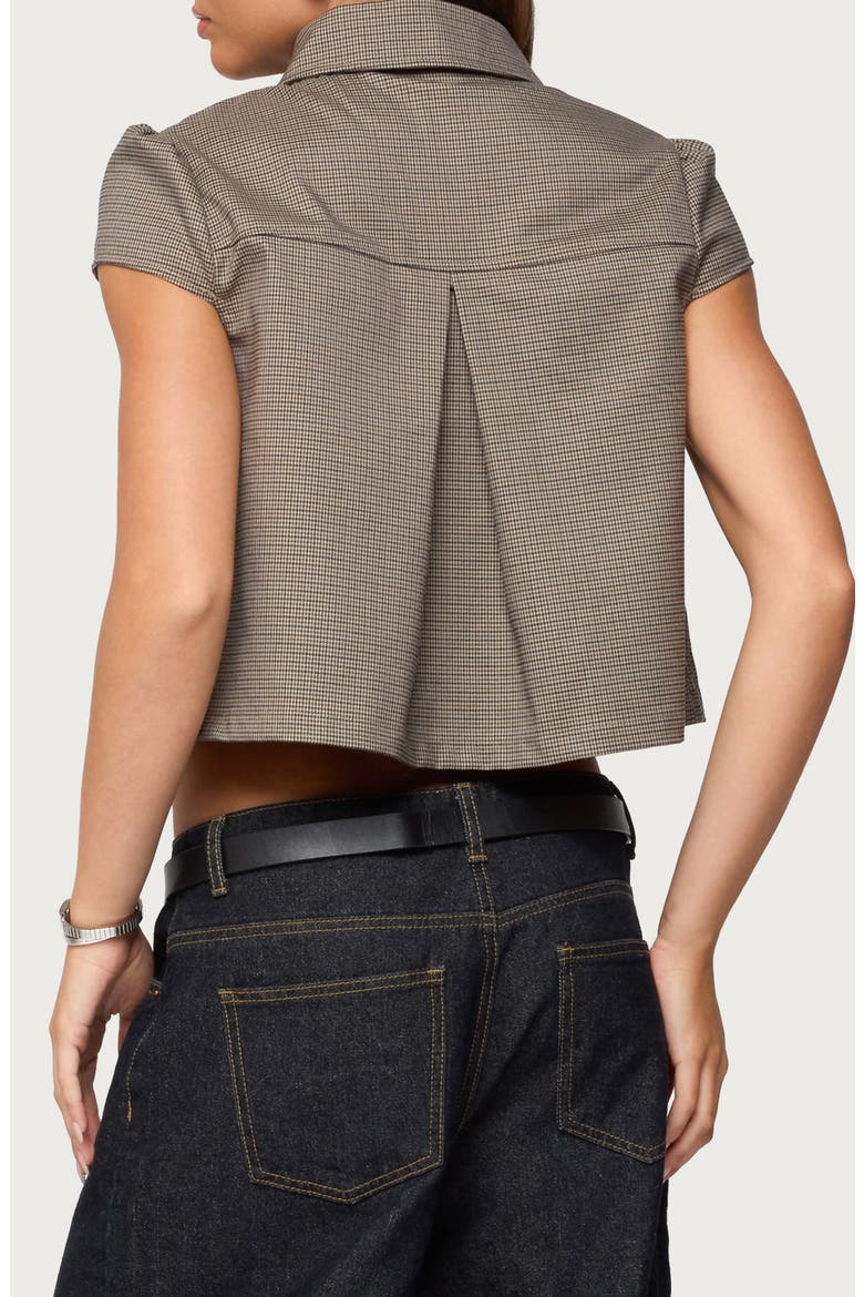 Haislee Houndstooth Crop, Alternate, color, MIX