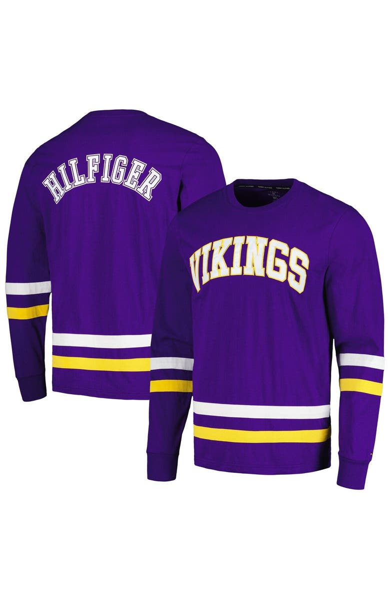 Tommy Hilfiger Men's Tommy Hilfiger Purple/Gold Minnesota Vikings Nolan Long Sleeve T-Shirt, Main, color, Purple