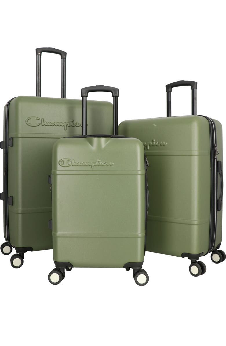 Champion 3-Piece Journey Spinner Luggage Set, Main, color, Chive