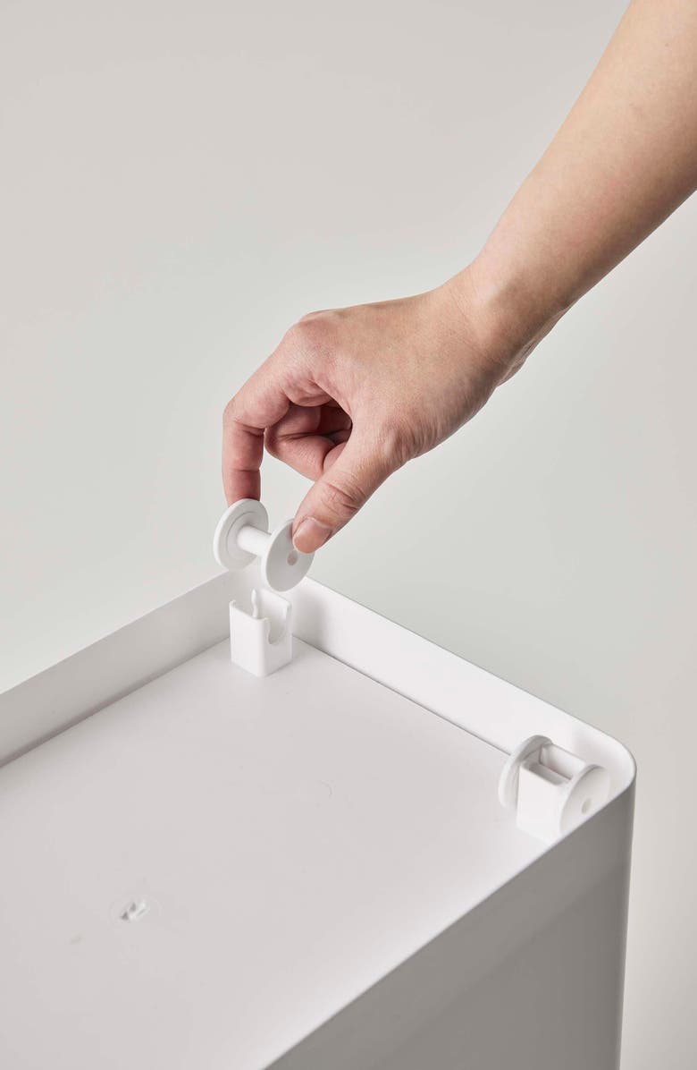 Yamazaki Extra-Large Airtight Pet Rolling Food Storage Container, Alternate, color, White