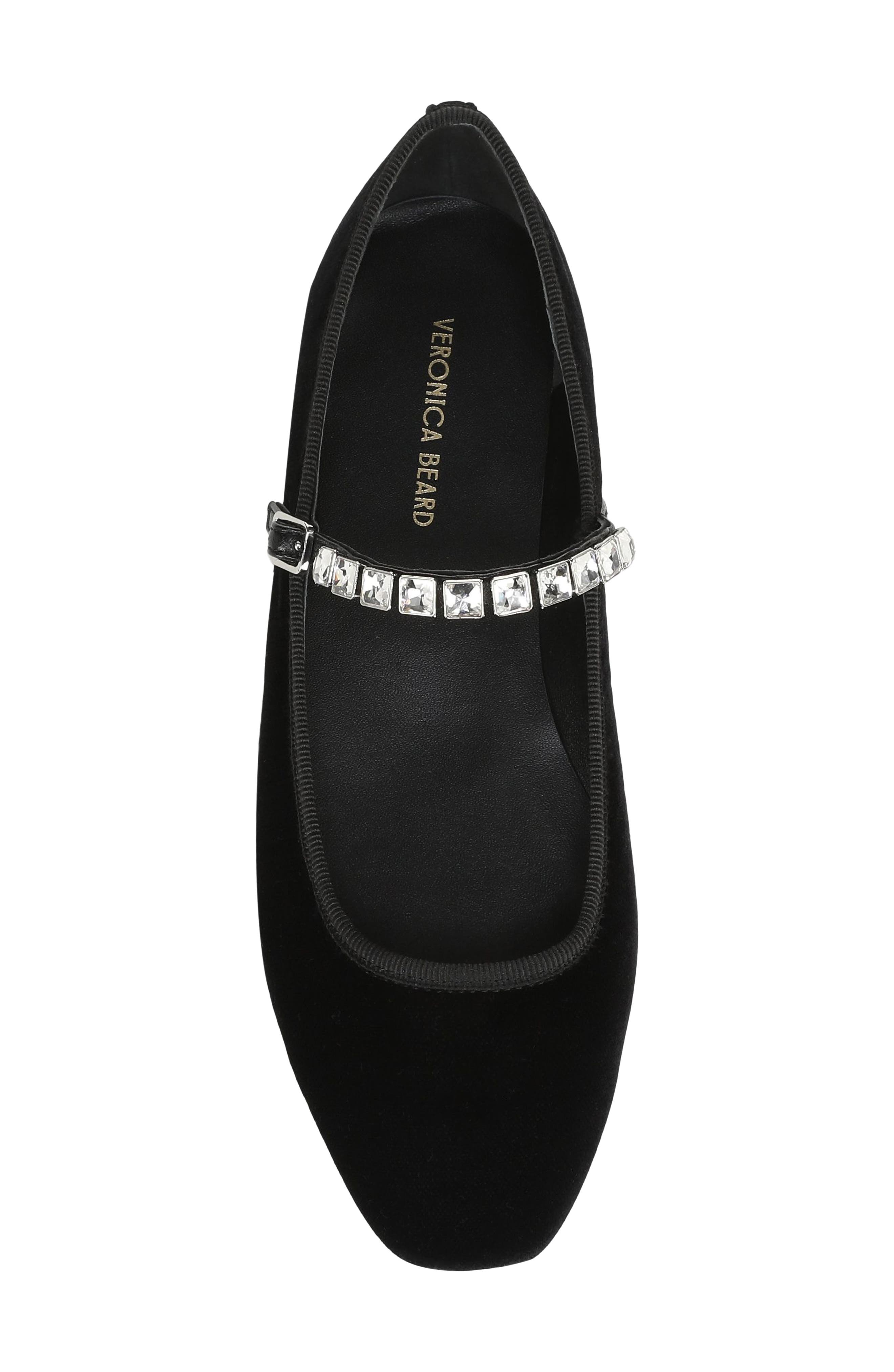Ellie Mary Jane Flat, Alternate, color, BLACK VELVET