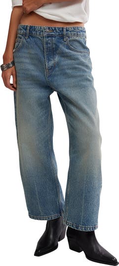 Deep Trance Low Rise Barrel Leg Jeans