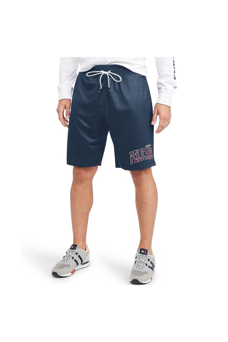 Men's Tommy Jeans Navy New Orleans Pelicans Mike Mesh Basketball Shorts, Main, color, Navy