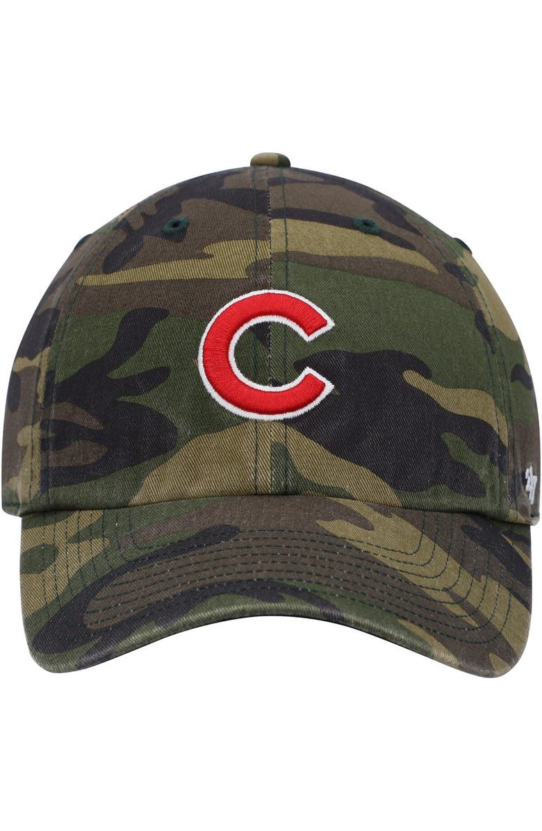 '47 Men's '47 Camo Chicago Cubs Logo Clean Up Adjustable Hat, Alternate, color, Camo