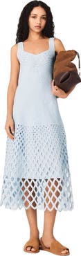 maje Crochet dress with removable lining